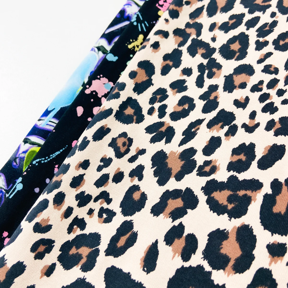 Girls Premium Cotton Jersey Printed Leggings - Image 7