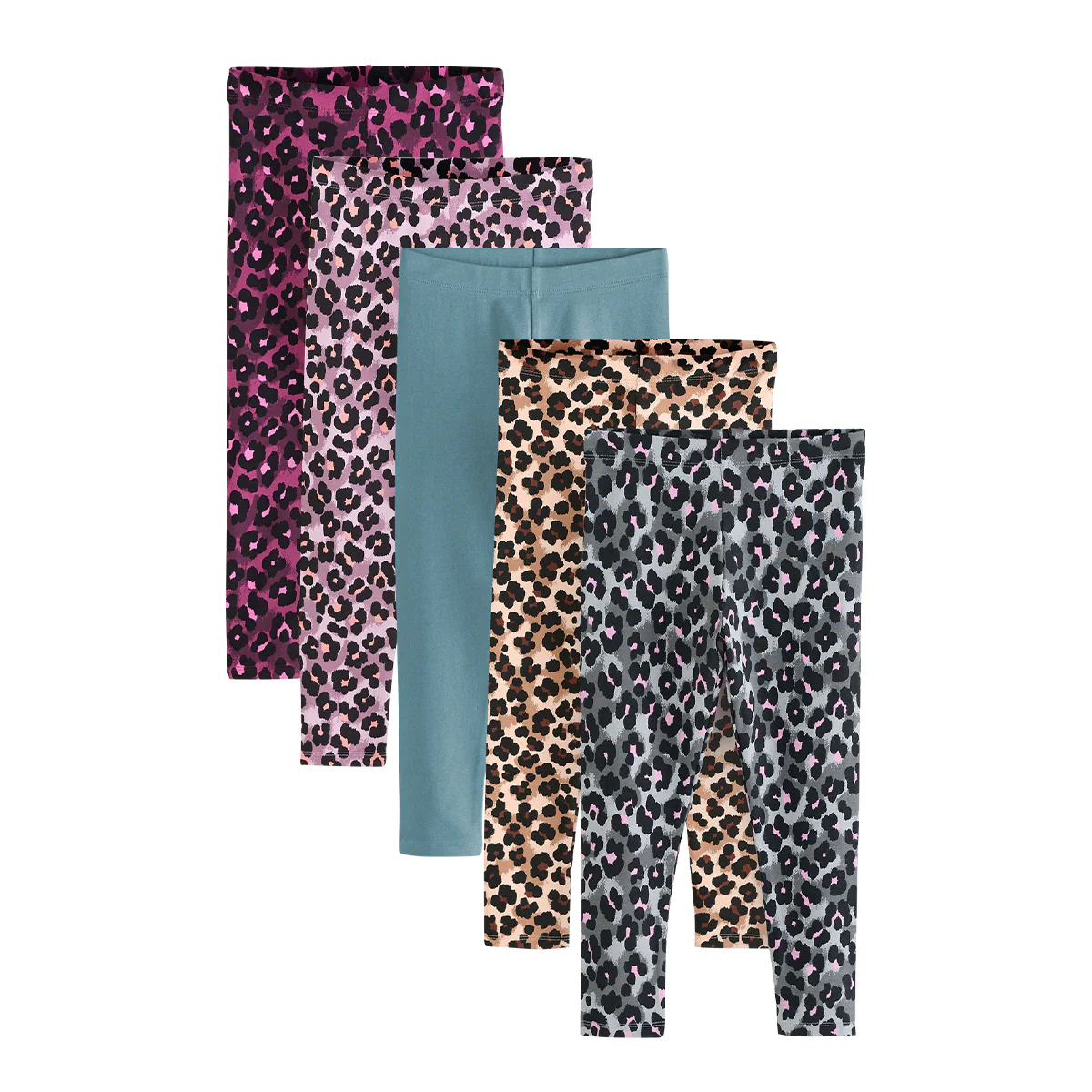 Girls Premium Cotton Jersey Printed Leggings