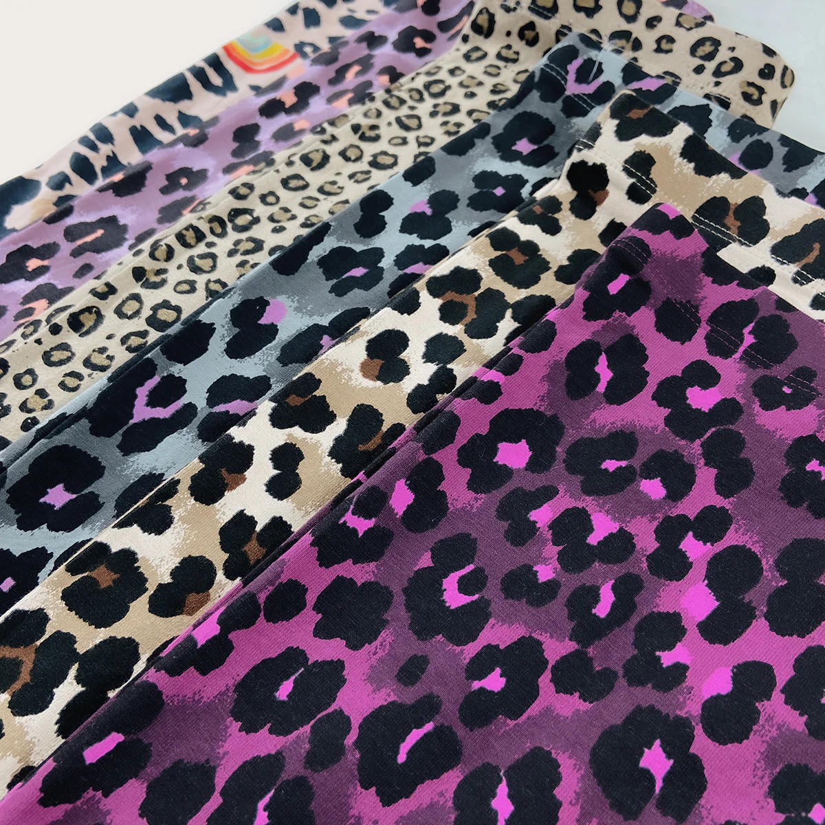 Girls Premium Cotton Jersey Printed Leggings - Image 2