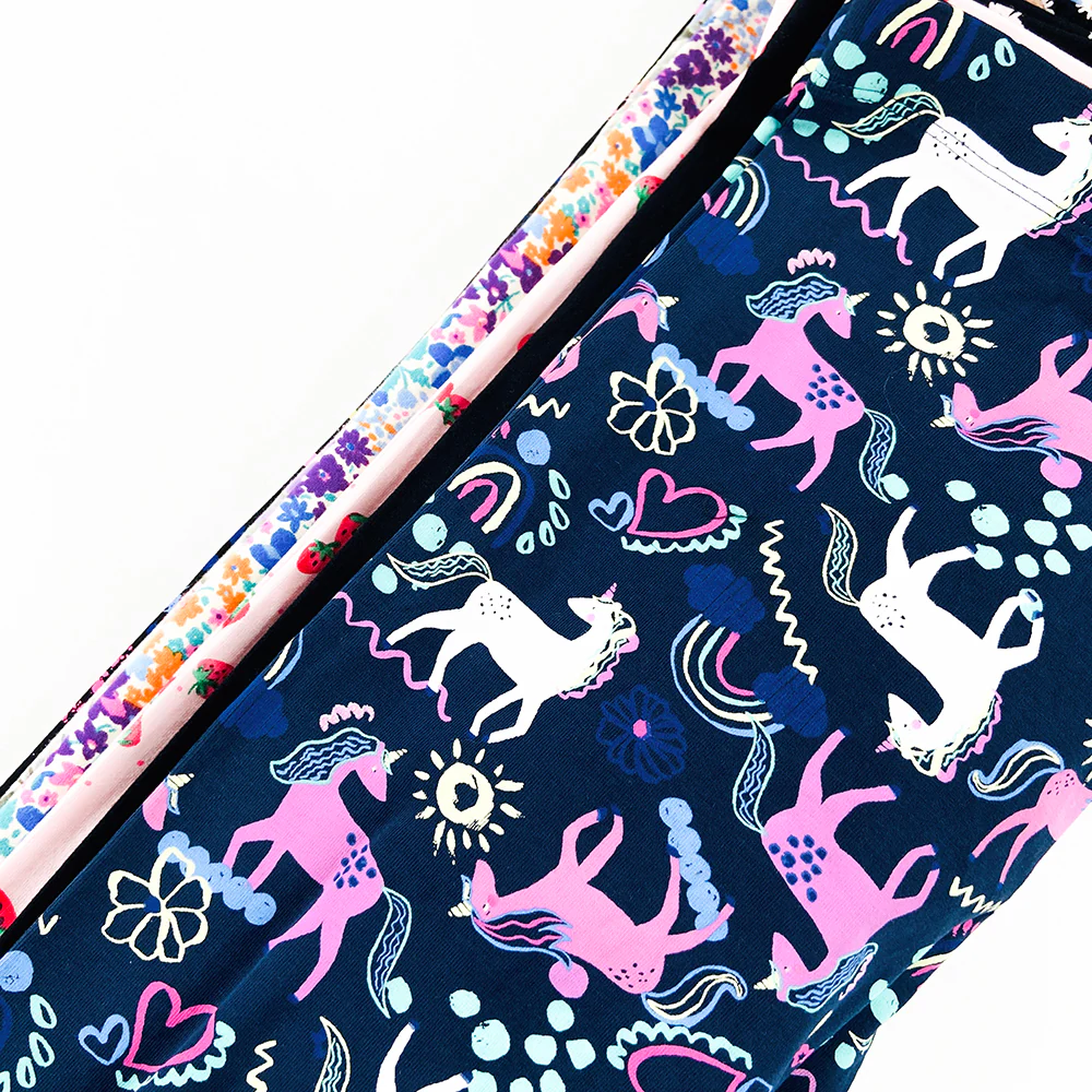 Girls Premium Cotton Jersey Printed Leggings - Image 27