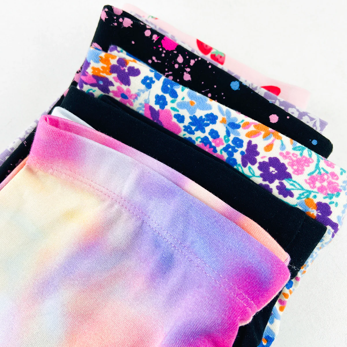 Girls Premium Cotton Jersey Printed Leggings - Image 8