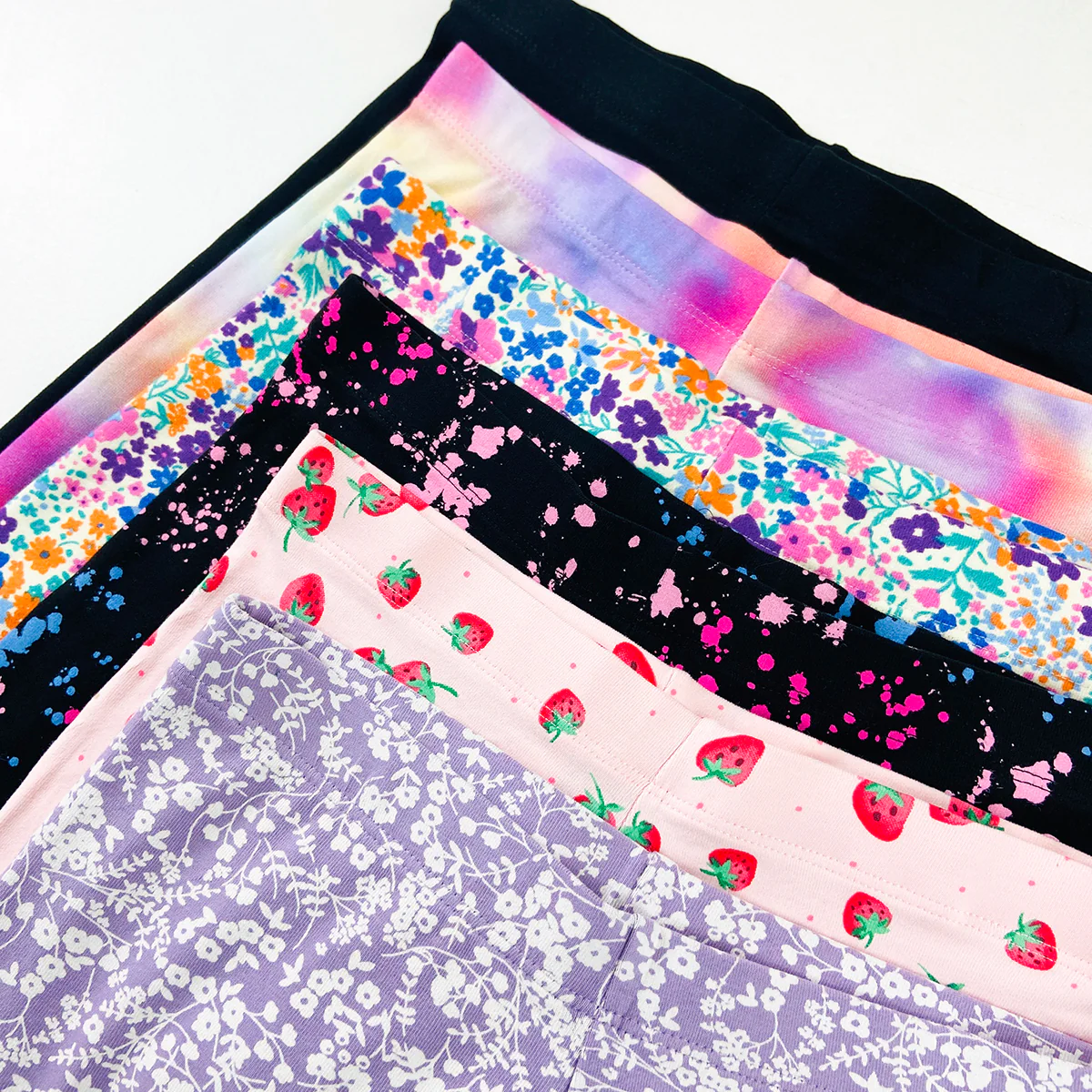 Girls Premium Cotton Jersey Printed Leggings - Image 9