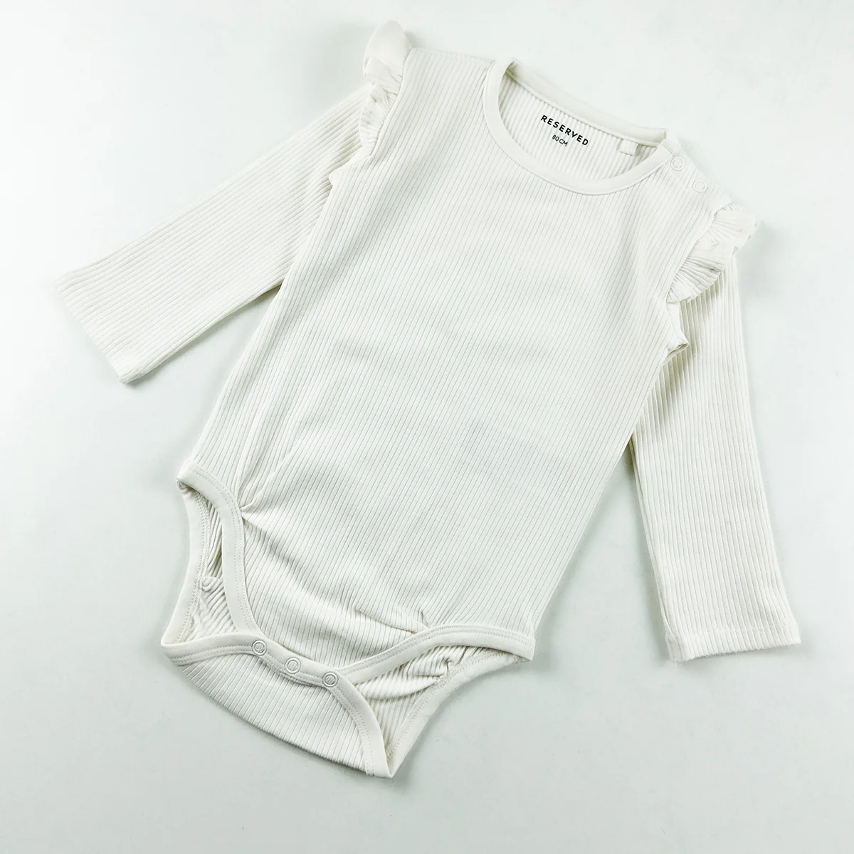 Girls Premium Full Sleeve Designed Ribbed Romper - Image 12