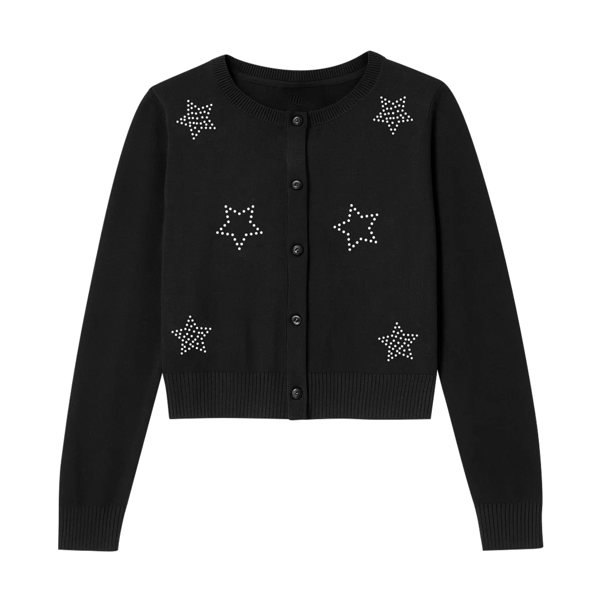 Girls Premium Rhinestone Knit Button Cardigan - Image 18