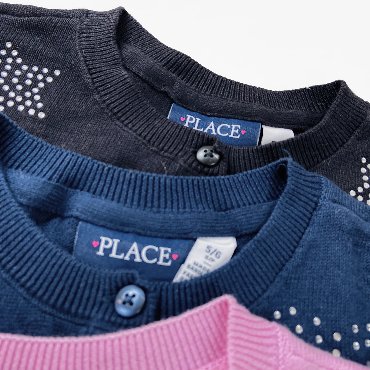 Girls Premium Rhinestone Knit Button Cardigan - Image 6
