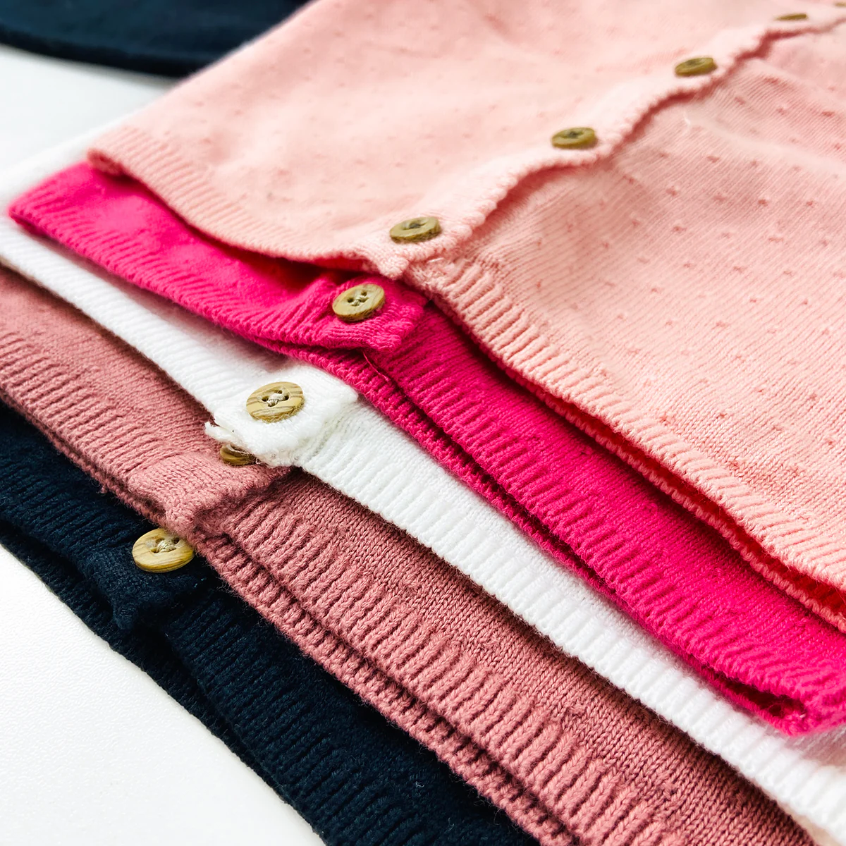 Girls Premium Soft Knit Button Cardigan - Image 4