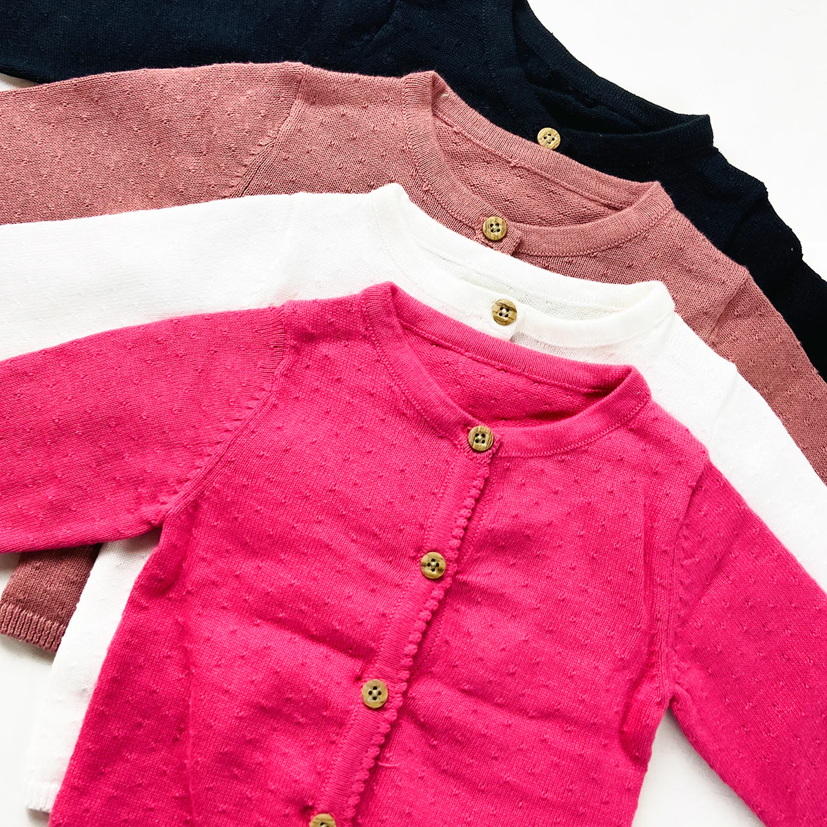 Girls Premium Soft Knit Button Cardigan - Image 7