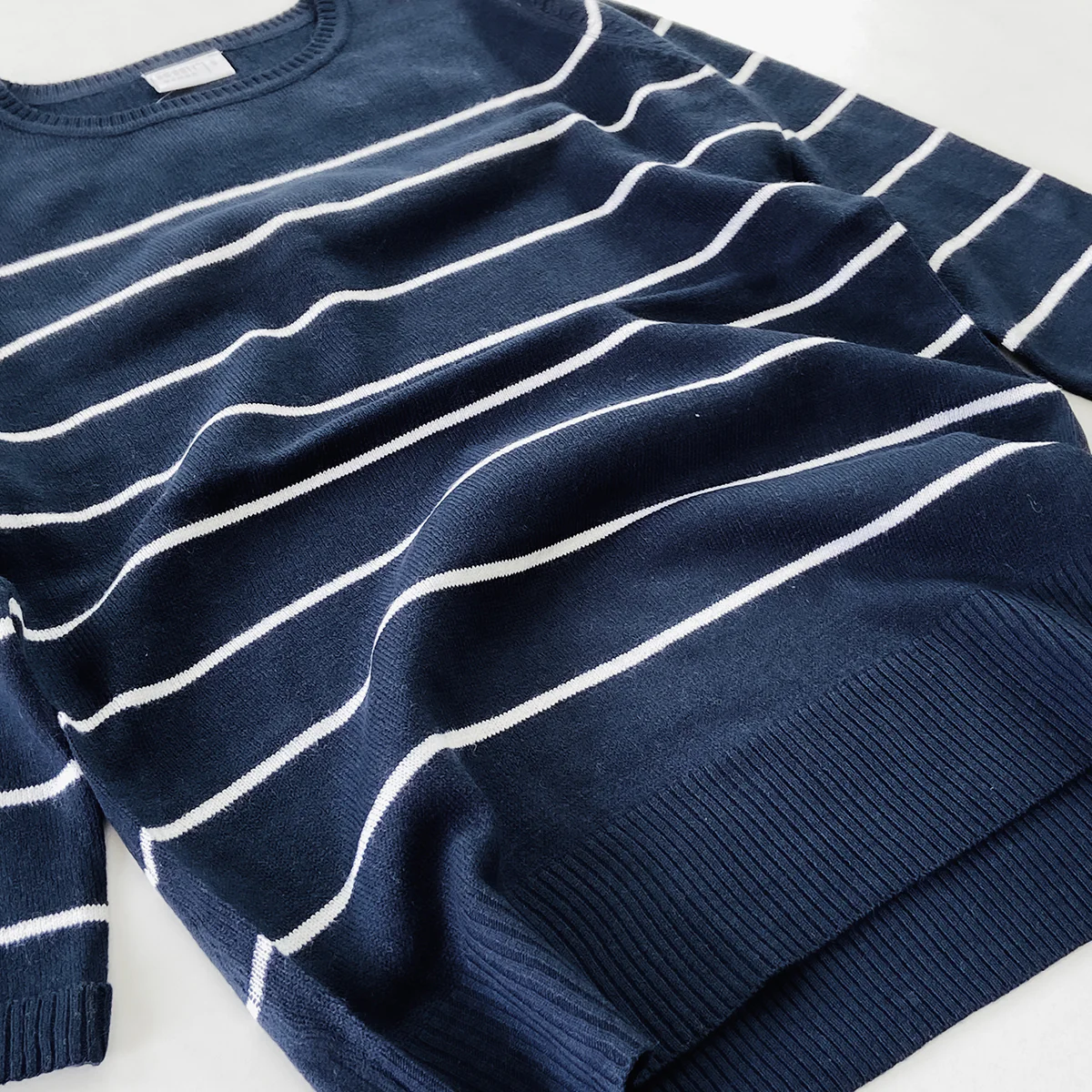 Ladies Premium Striped Knit Winter Pullover Sweater - Image 10