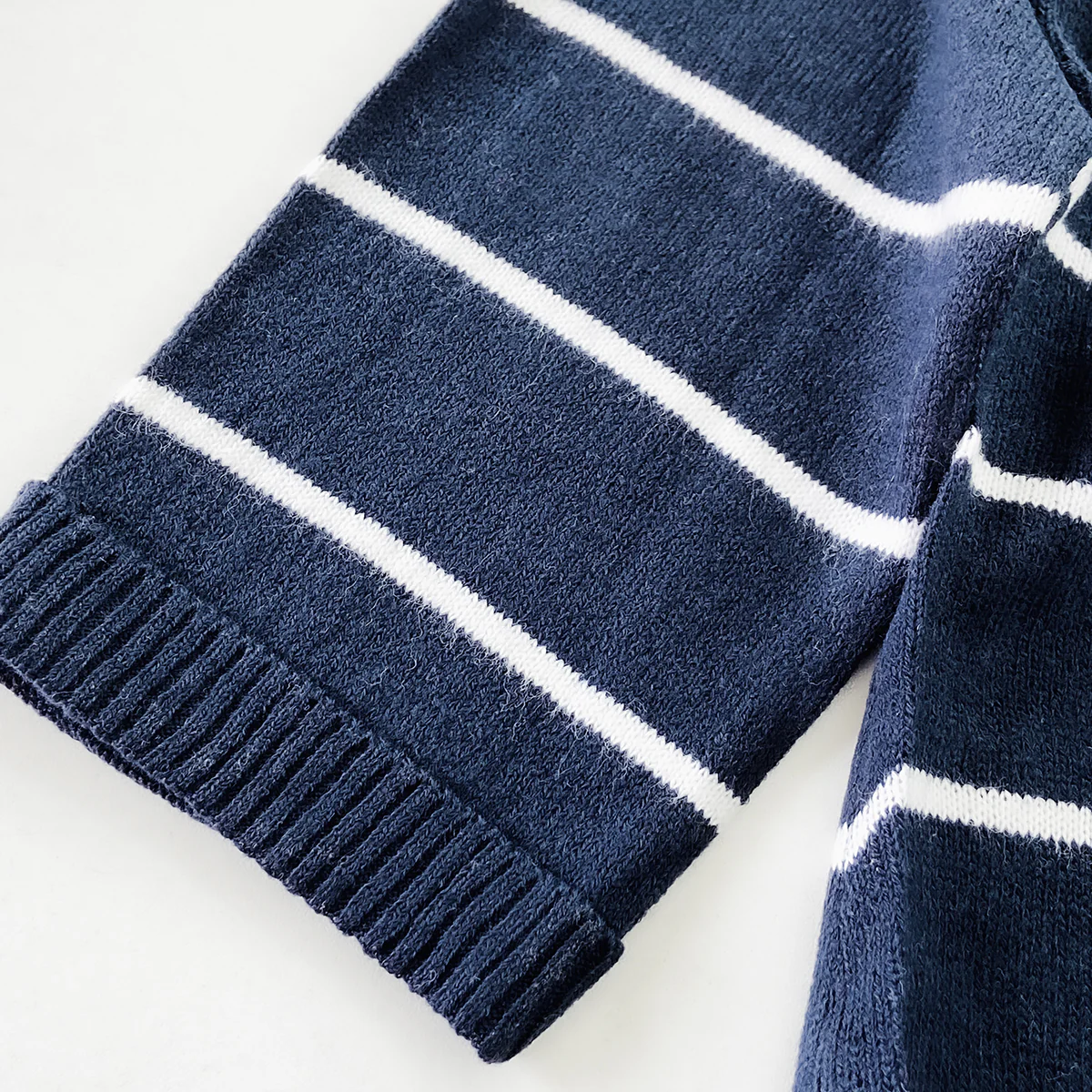 Ladies Premium Striped Knit Winter Pullover Sweater - Image 14