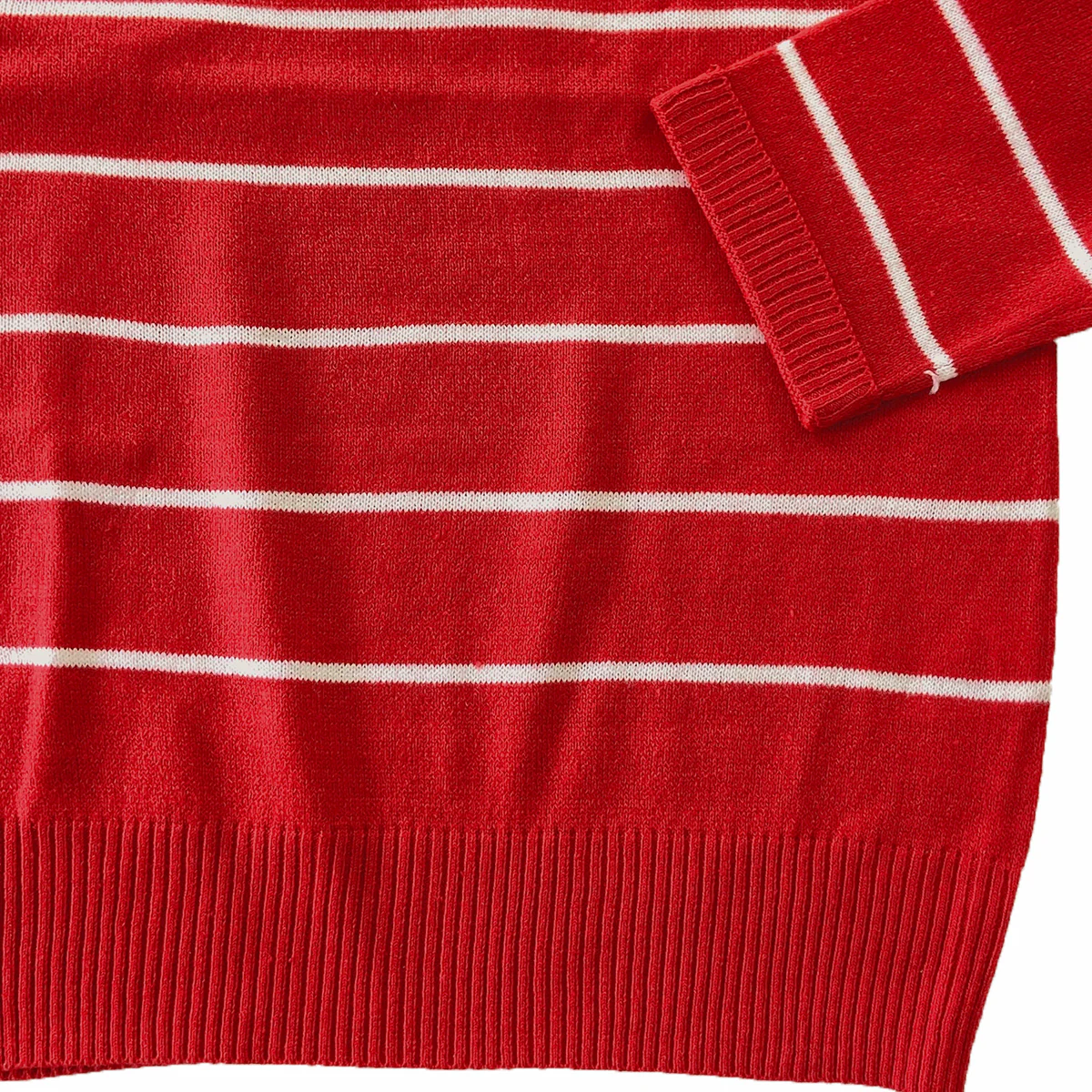Ladies Premium Striped Knit Winter Pullover Sweater - Image 16