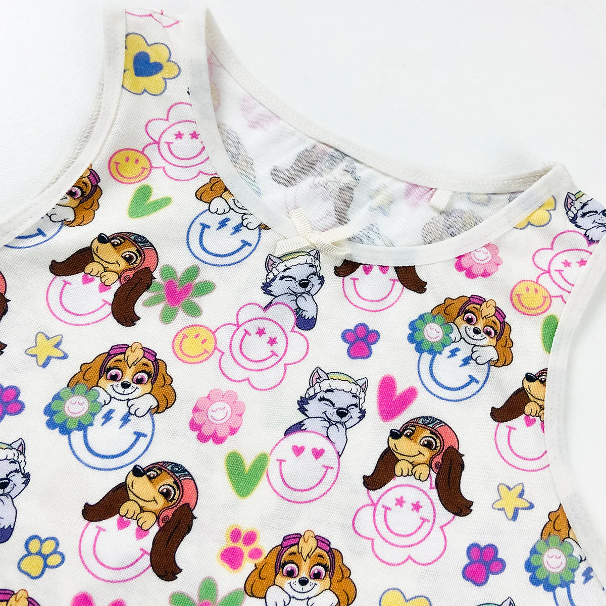 Girl's Print Scoop Neck Soft Sleeveless Vest Tank Tops - Image 14