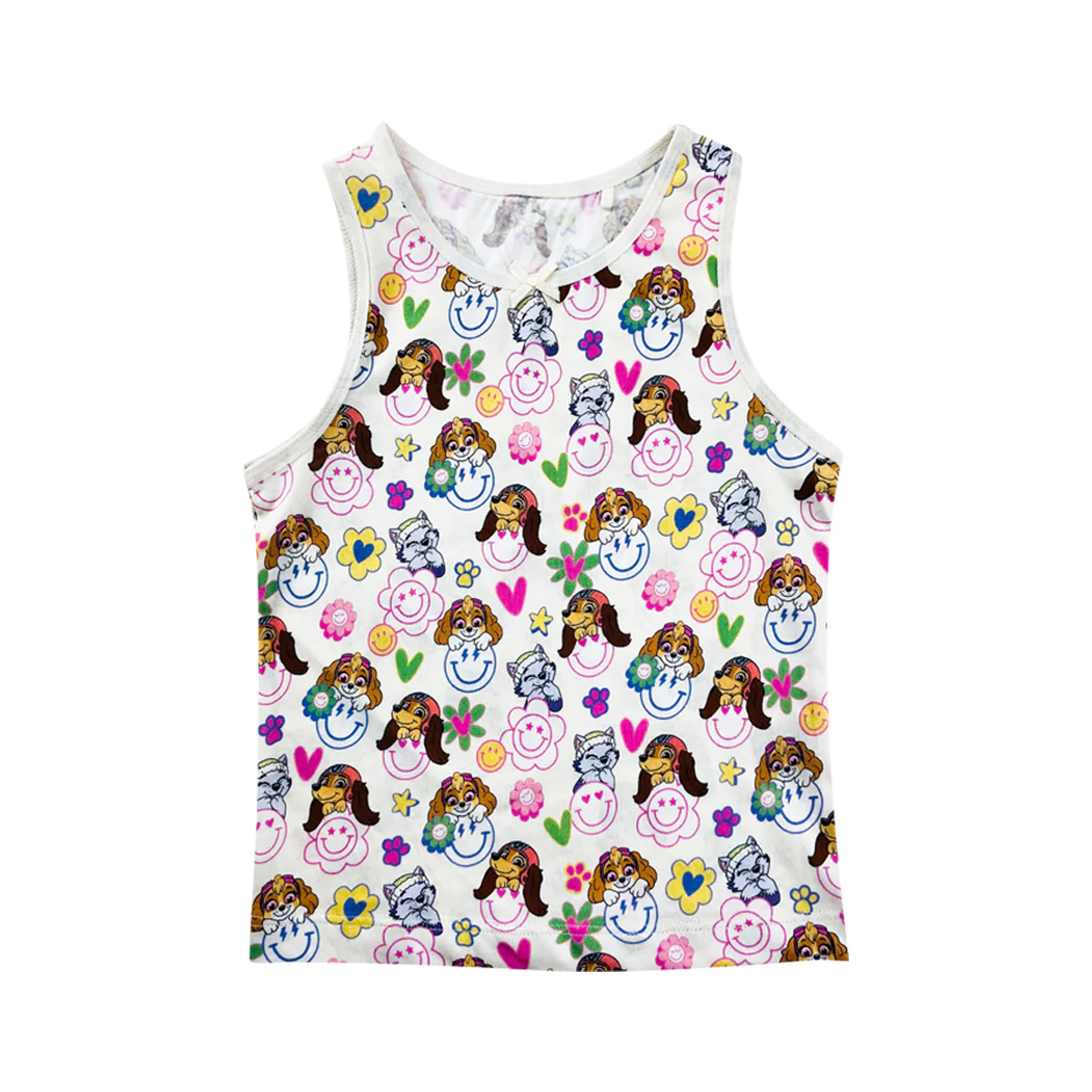Girl's Print Scoop Neck Soft Sleeveless Vest Tank Tops - Image 19