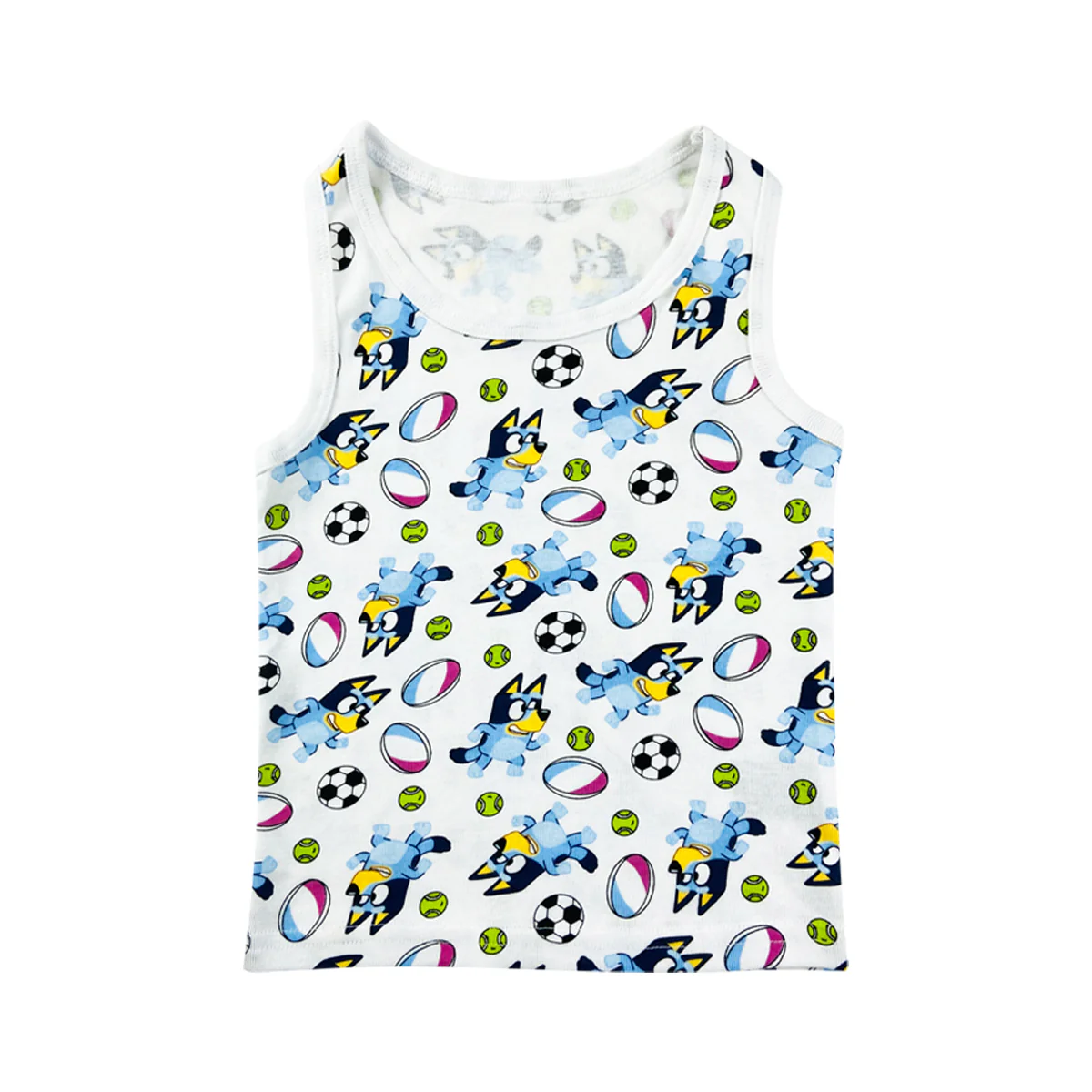 Girl's Print Scoop Neck Soft Sleeveless Vest Tank Tops - Image 20