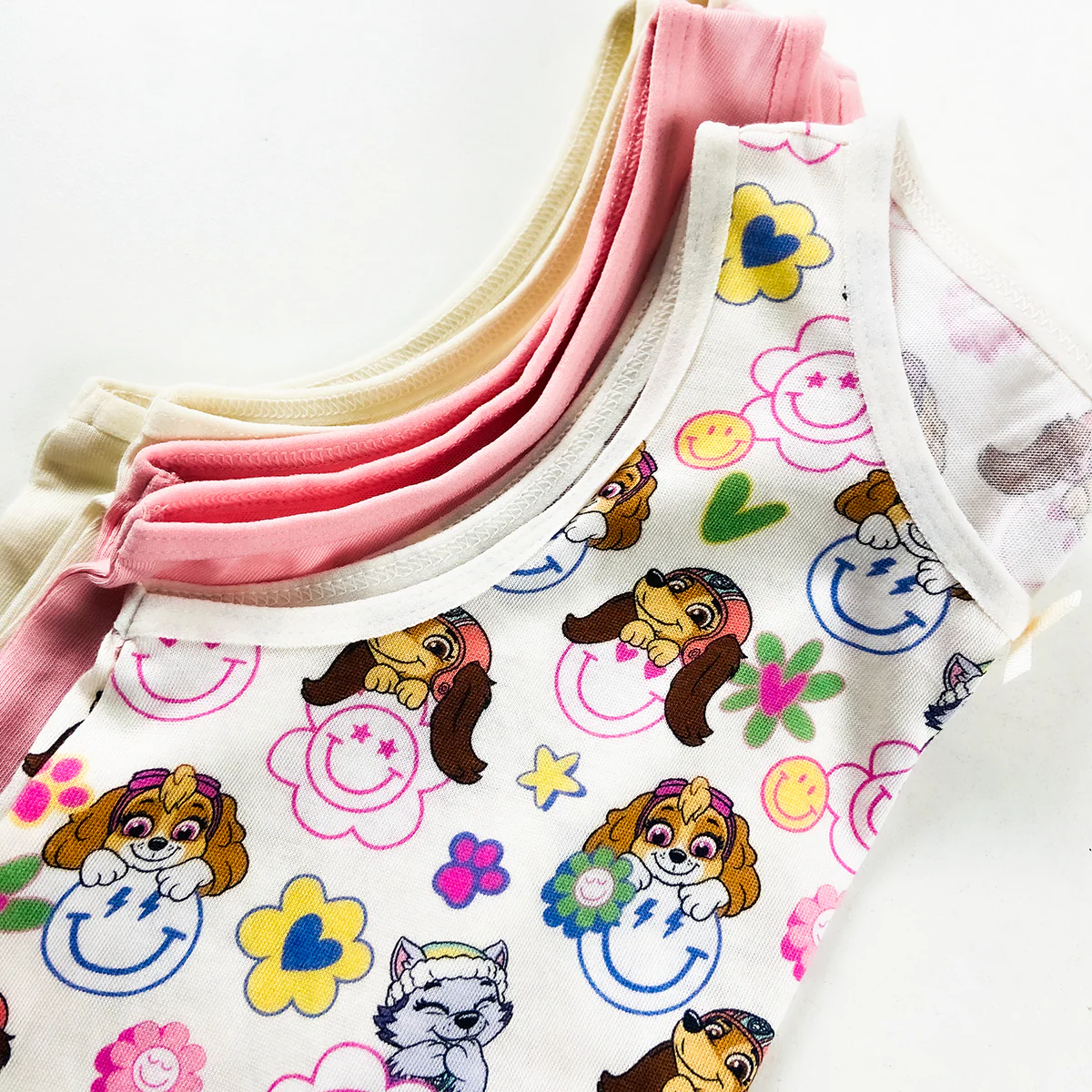 Girl's Print Scoop Neck Soft Sleeveless Vest Tank Tops - Image 6
