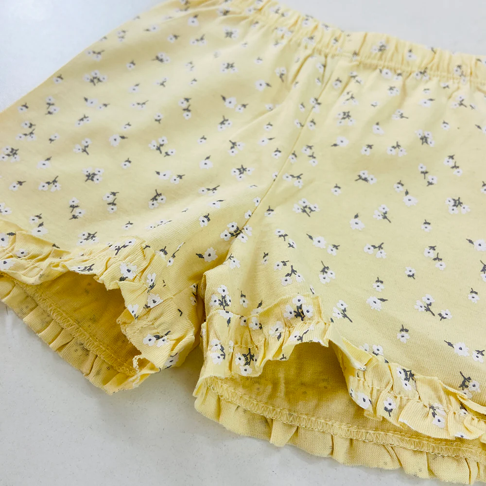 Girls Printed Cotton Jersey Shorts - Image 7