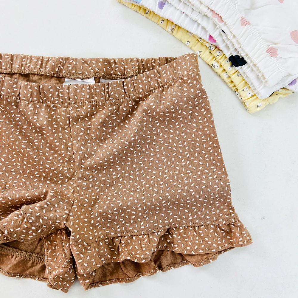Girls Printed Cotton Jersey Shorts - Image 8