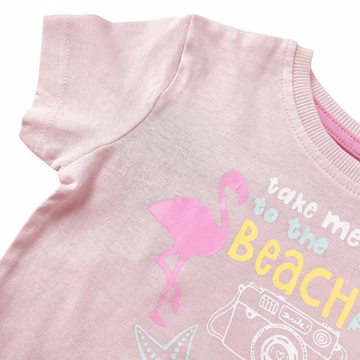 Girls Printed Soft Cotton Short Sleeve T-Shirt - Image 3