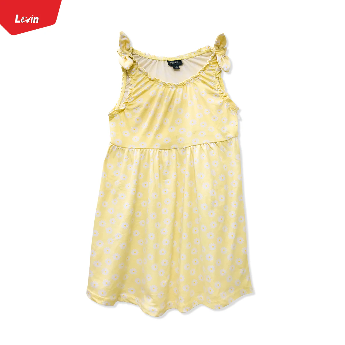 Girls Printed Summer Round Neck Sleeveless Dress - Image 7