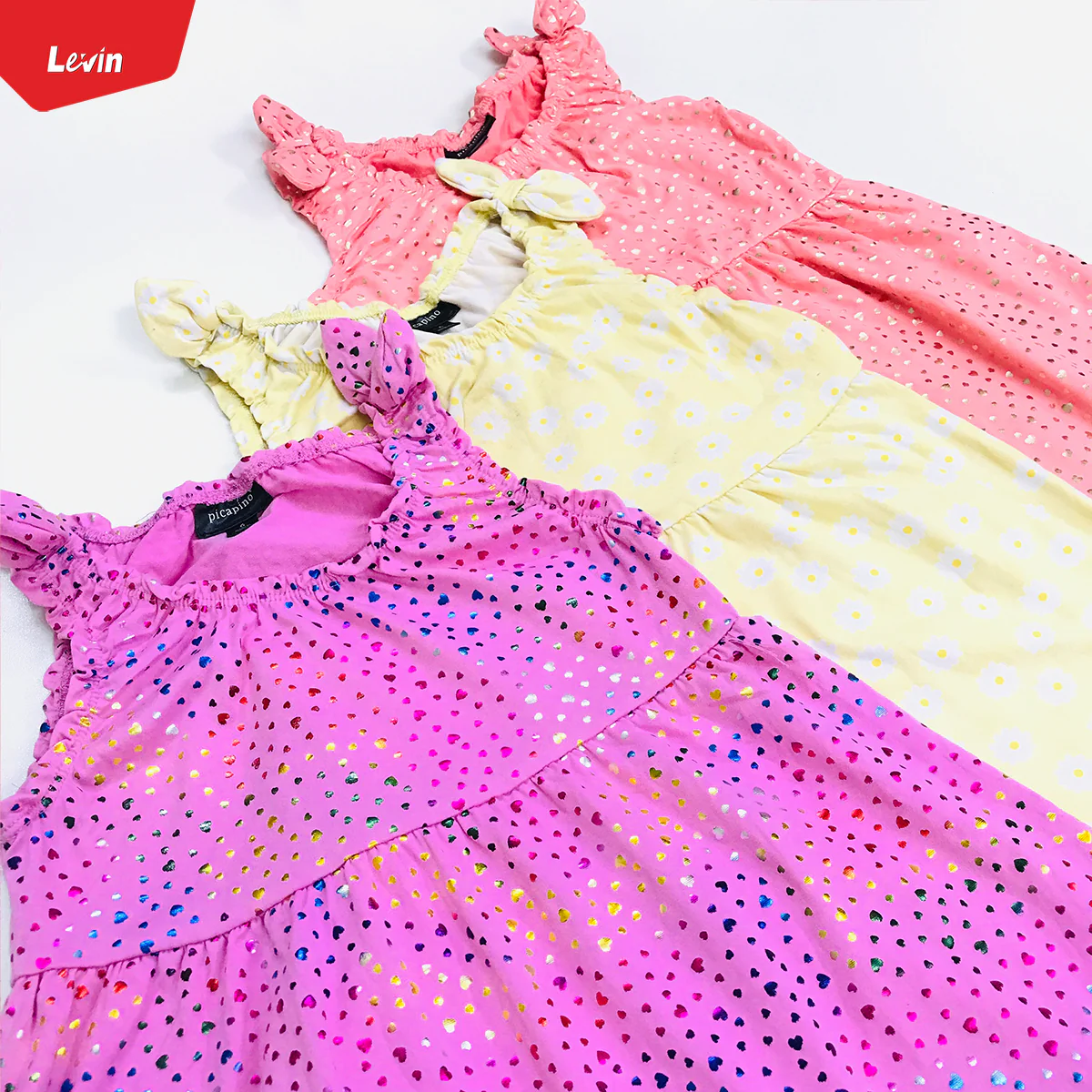 Girls Printed Summer Round Neck Sleeveless Dress - Image 9