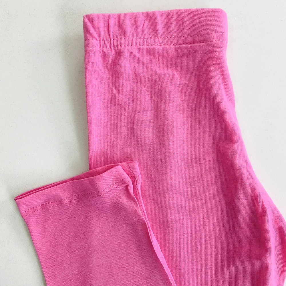 Girls Regular Waist Cotton Jersey Leggings - Image 5