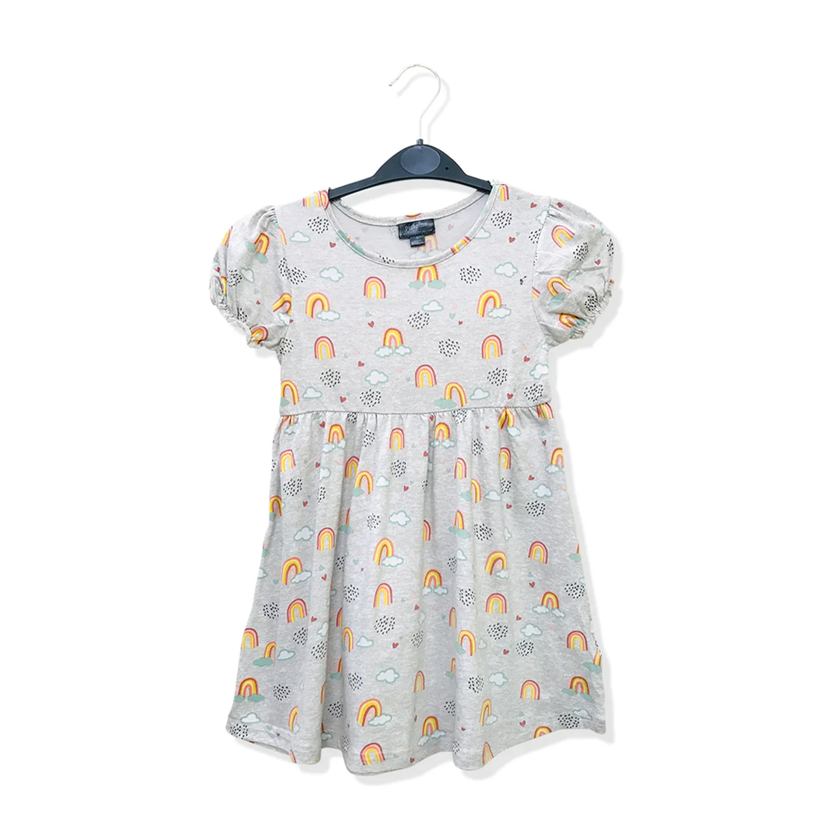 Girls Round Neck Printed Casual Short Sleeve Frock - Image 20