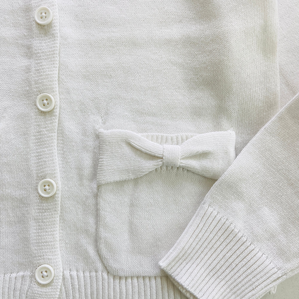 Girls Ruffle Collar Button Front Knit Cardigan Sweater | 4-16 Years - Image 10
