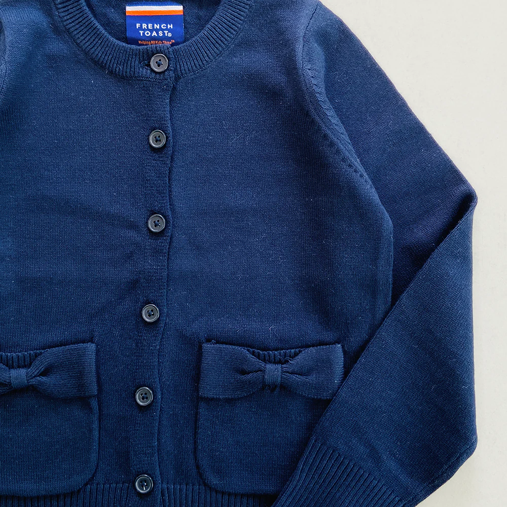 Girls Ruffle Collar Button Front Knit Cardigan Sweater | 4-16 Years - Image 13