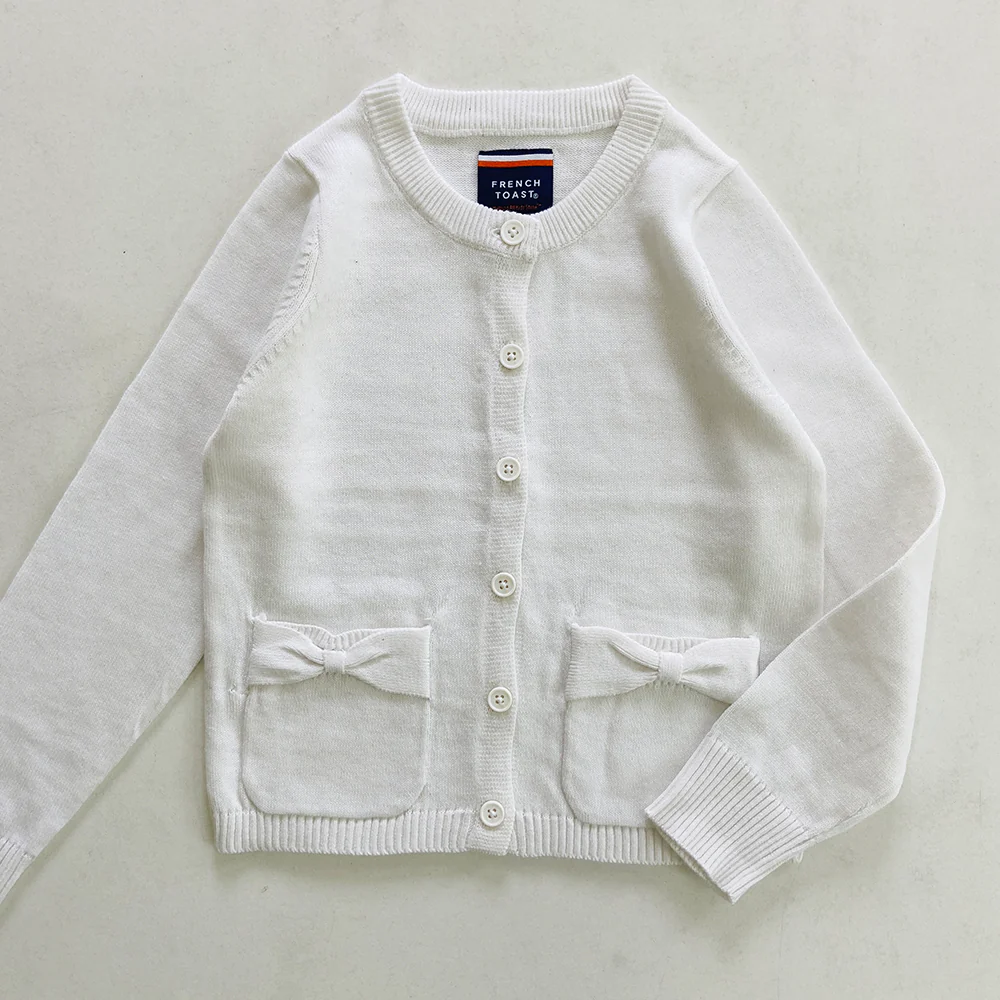 Girls Ruffle Collar Button Front Knit Cardigan Sweater | 4-16 Years - Image 14