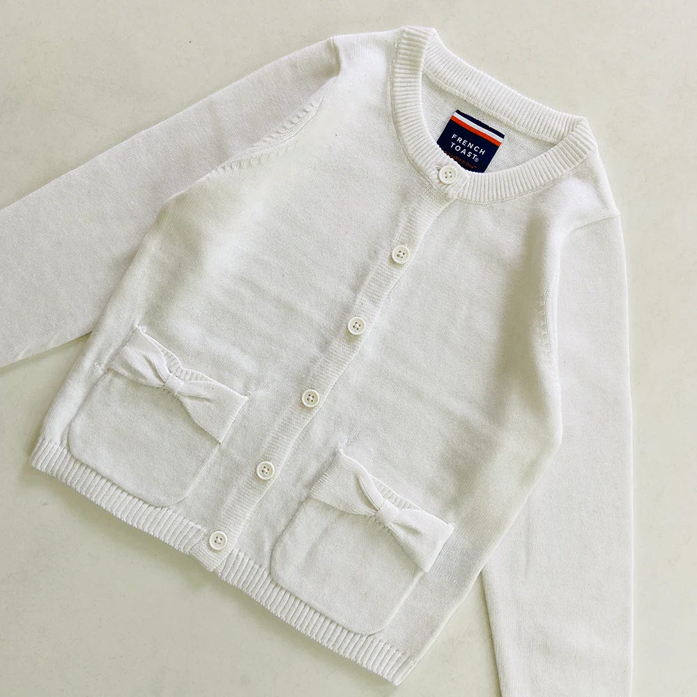 Girls Ruffle Collar Button Front Knit Cardigan Sweater | 4-16 Years - Image 15