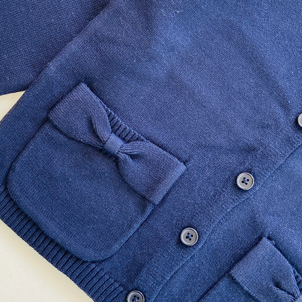 Girls Ruffle Collar Button Front Knit Cardigan Sweater | 4-16 Years - Image 16