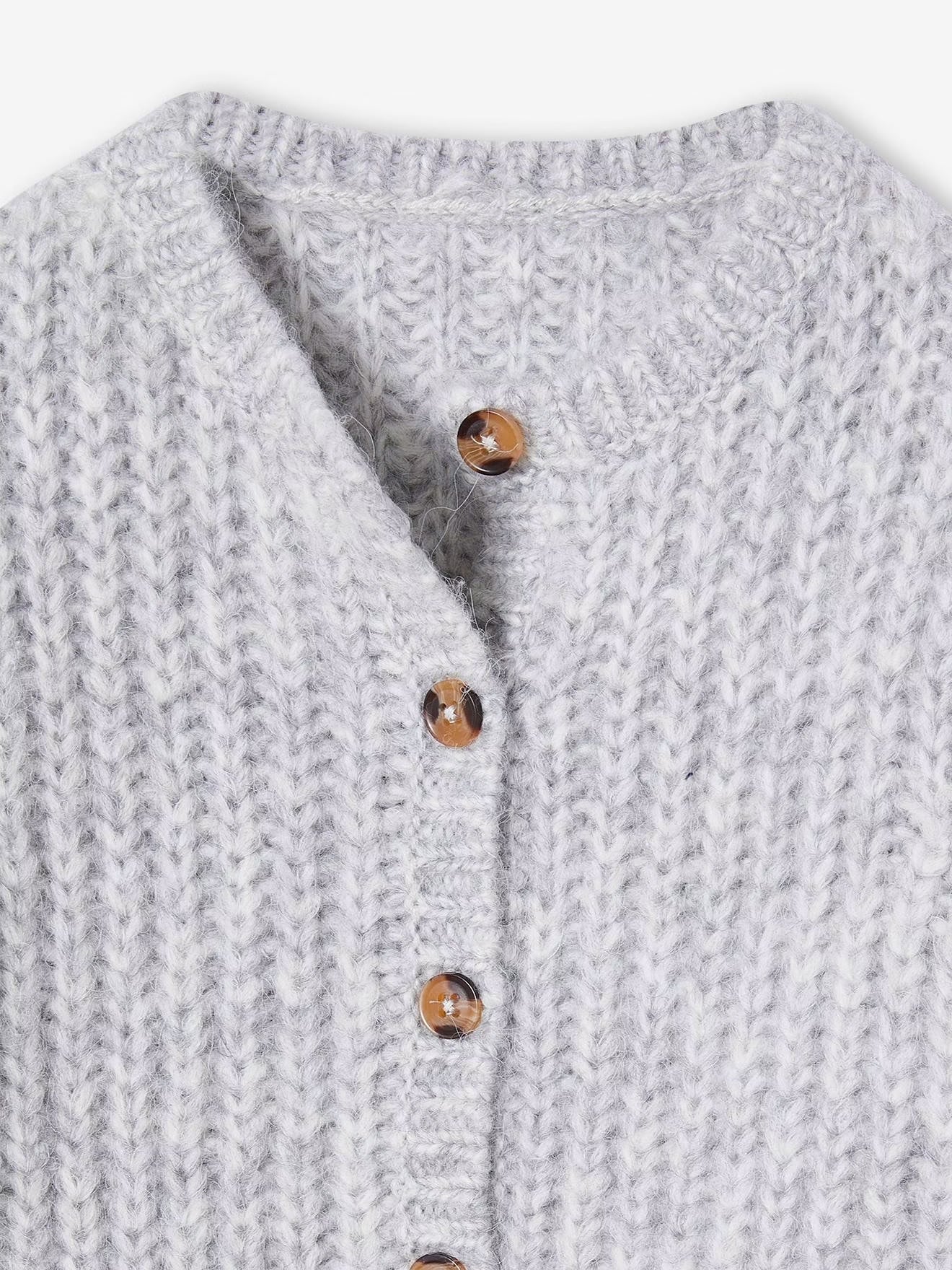 Girls Loose-Fitting Soft Knit Cardigan - Image 17