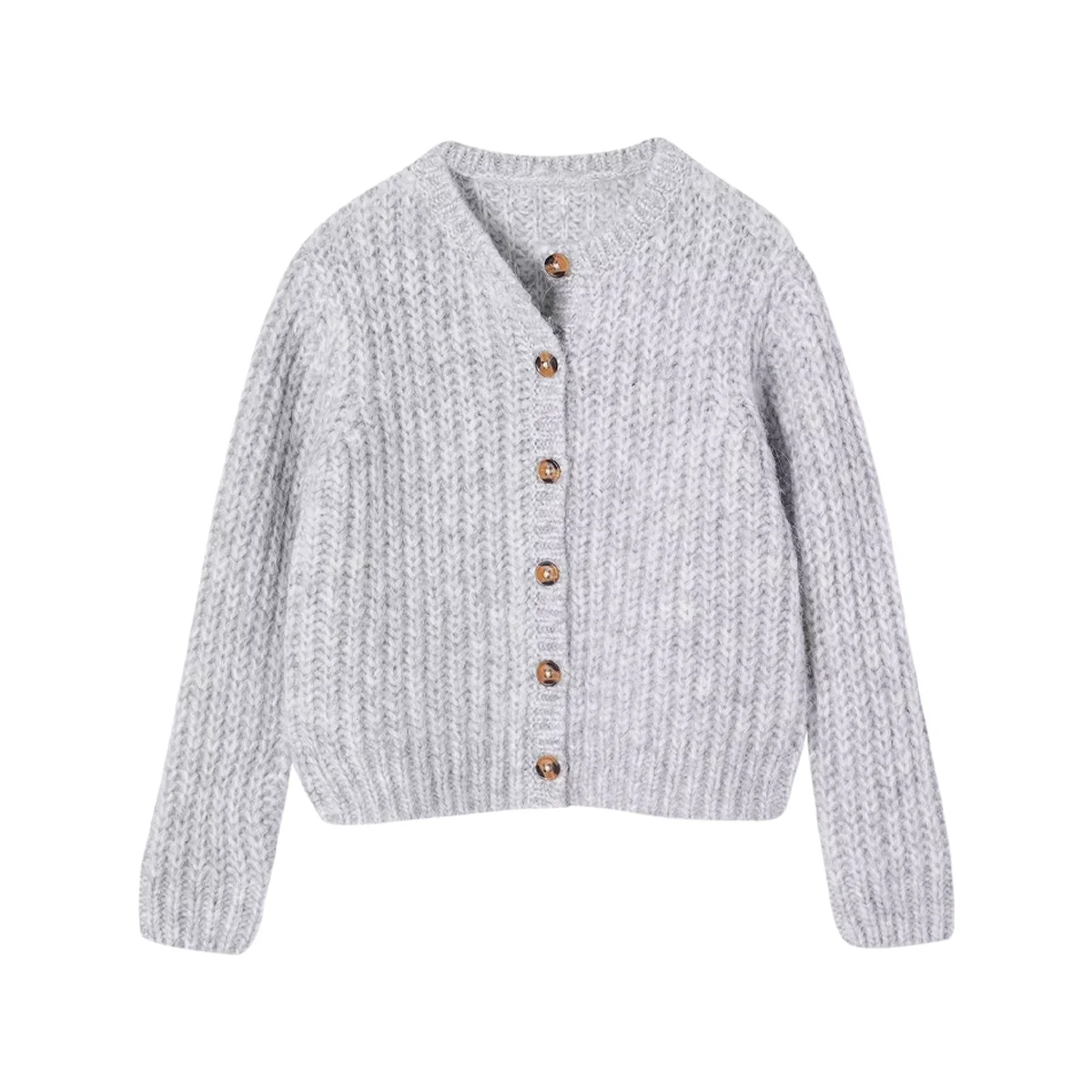 Girls Loose-Fitting Soft Knit Cardigan - Image 25