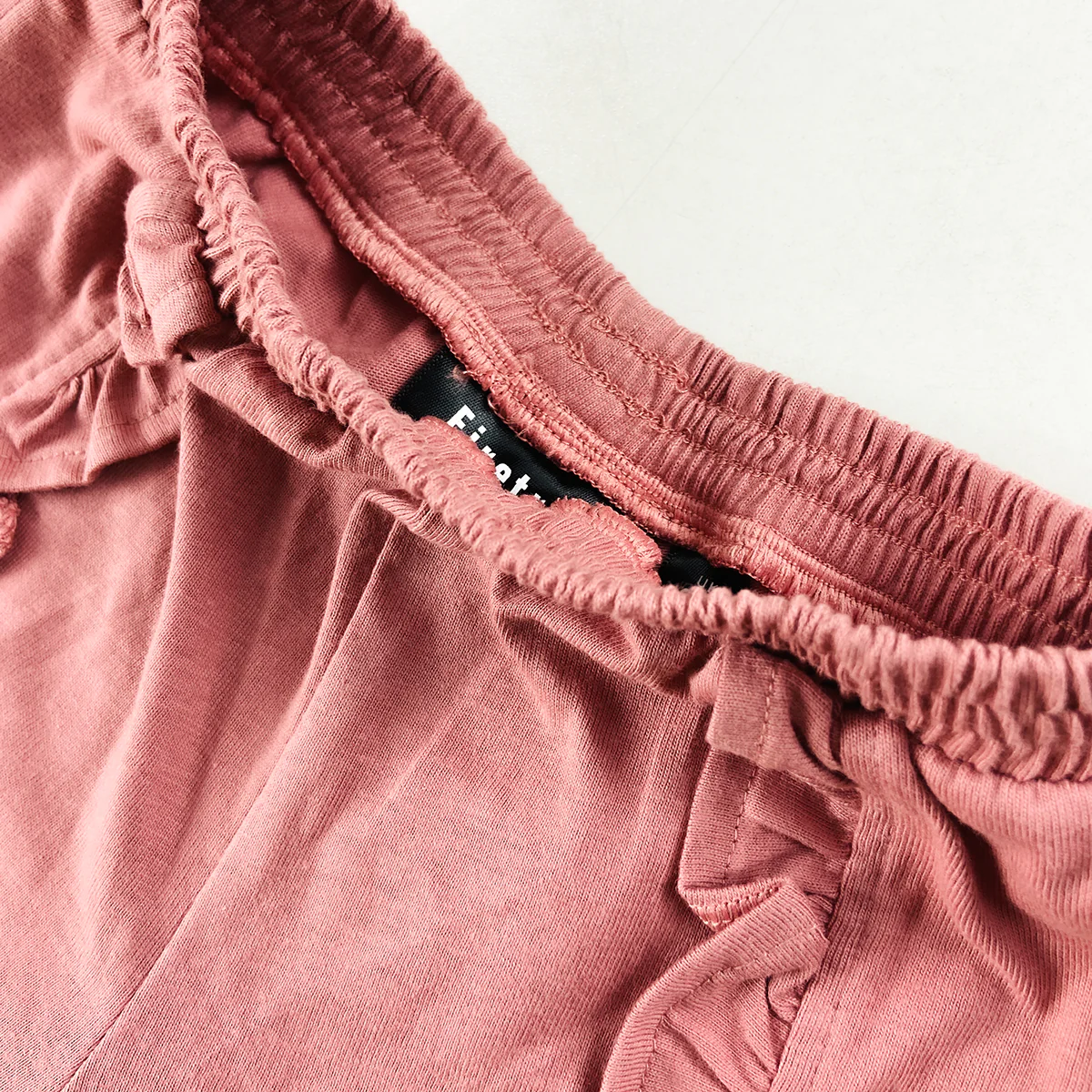 Baby Girls Ruffle Hem Cotton Shorts - Image 4