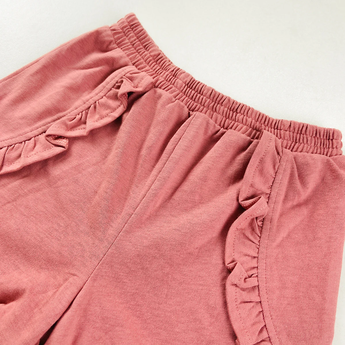 Baby Girls Ruffle Hem Cotton Shorts - Image 8