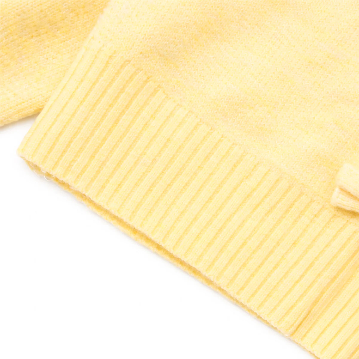 Girls Soft Knit Bow Front Lightweight Long Sleeve Cardigan - Image 2