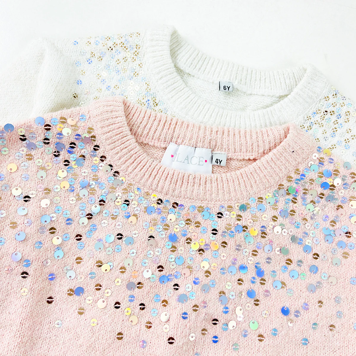 Girls Sparkle Embellished Soft Knit Pullover Sweater - Image 7