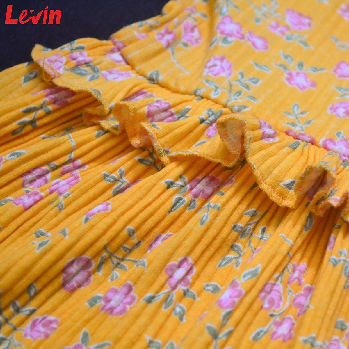 Girls Summer Sleeveless Frock Ruffle Trim Soft Play Dresses - Image 3