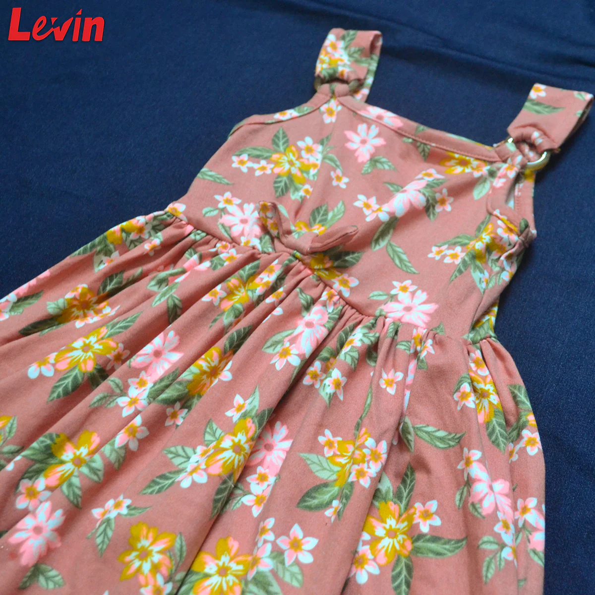 Girls Summer Sleeveless Frock Ruffle Trim Soft Play Dresses - Image 4