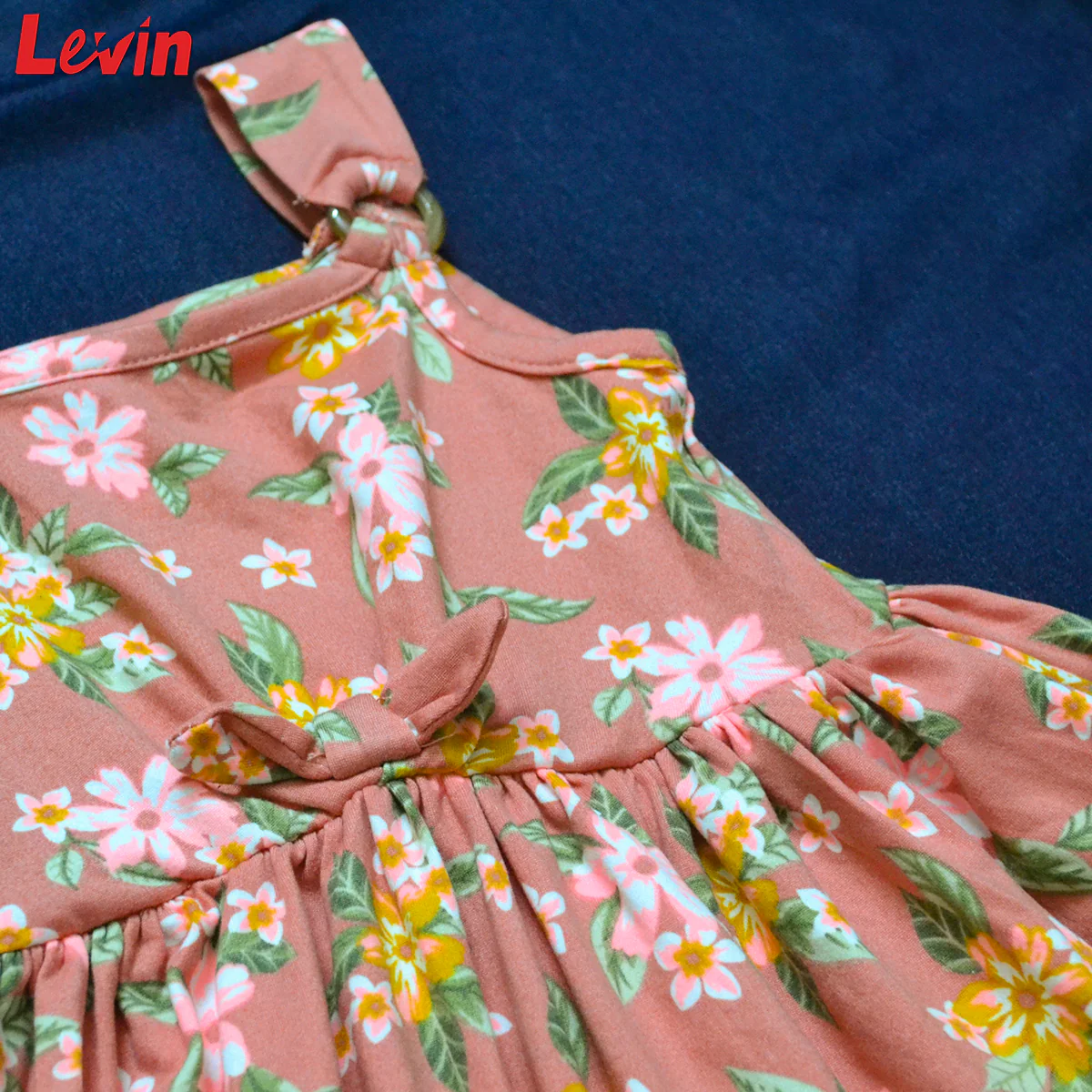 Girls Summer Sleeveless Frock Ruffle Trim Soft Play Dresses - Image 5
