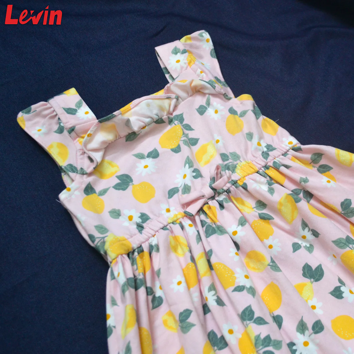 Girls Summer Sleeveless Frock Ruffle Trim Soft Play Dresses - Image 8