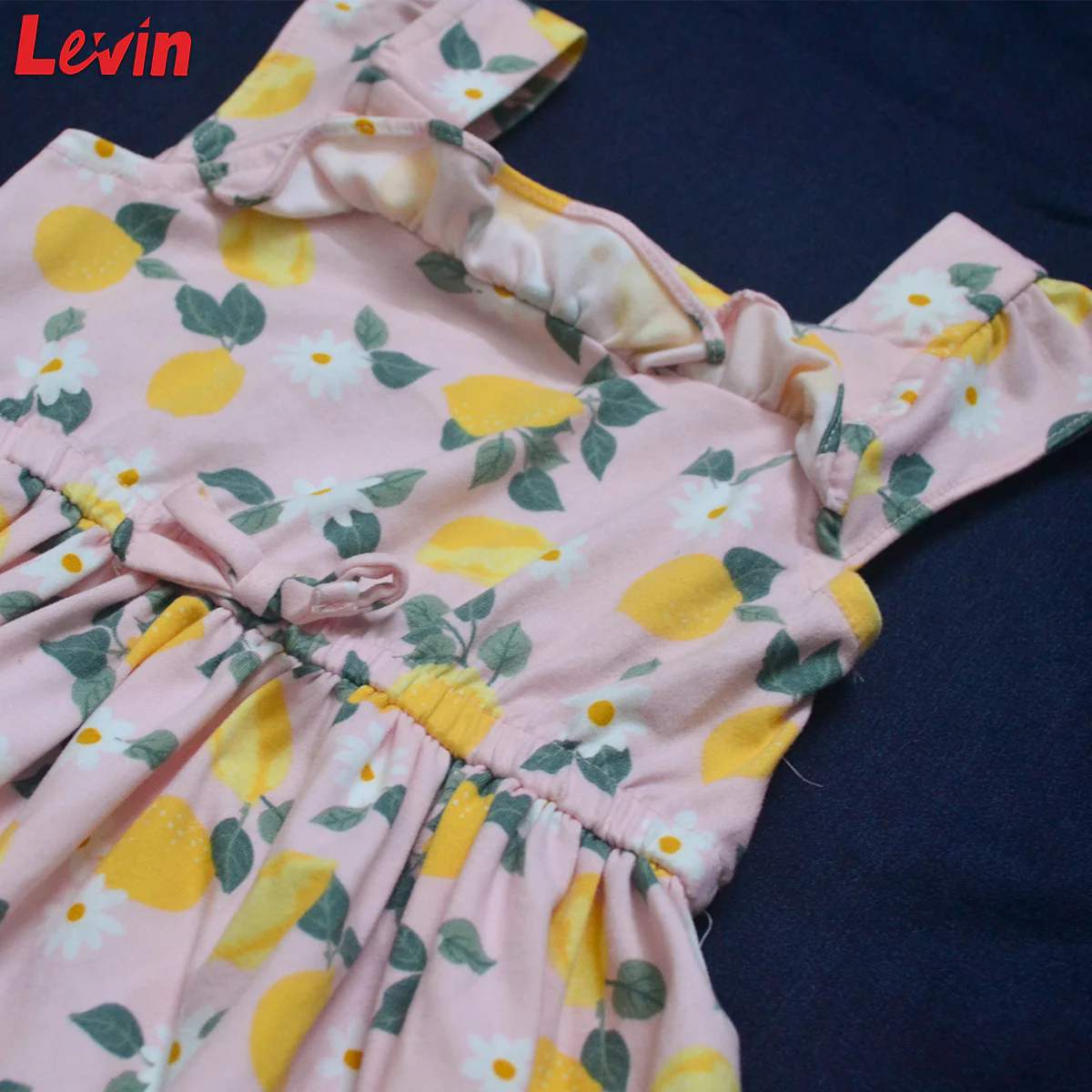 Girls Summer Sleeveless Frock Ruffle Trim Soft Play Dresses - Image 9