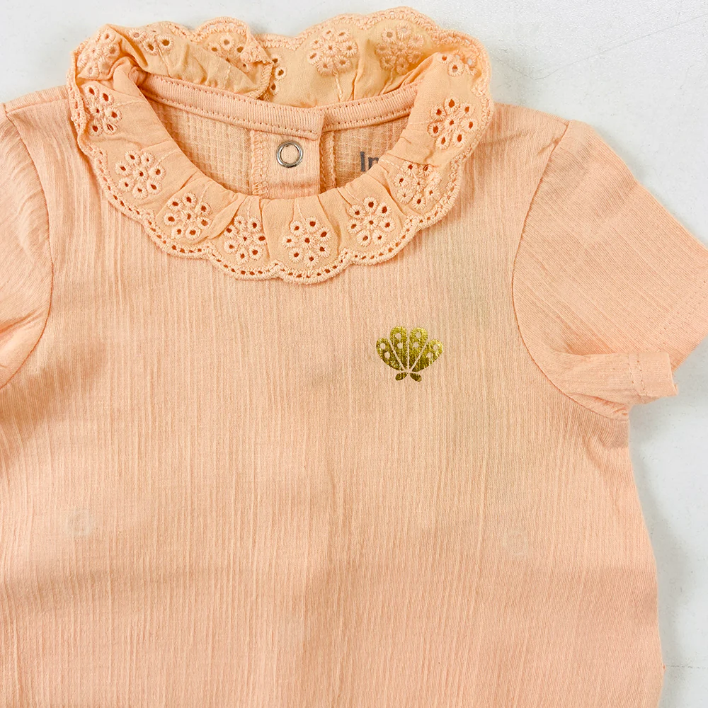 Infant and Toddler Girl Baby Short Sleeve Cotton Bodysuit - Image 5
