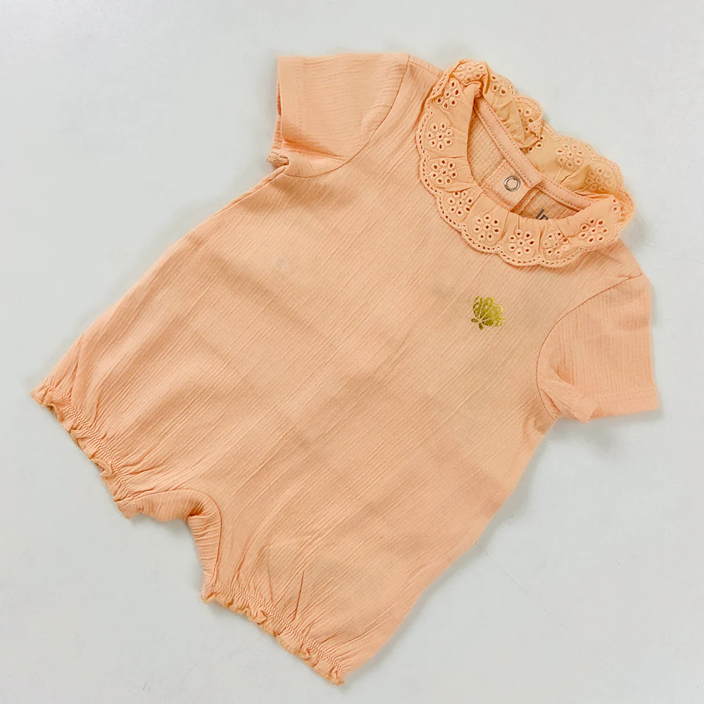 Infant and Toddler Girl Baby Short Sleeve Cotton Bodysuit - Image 8