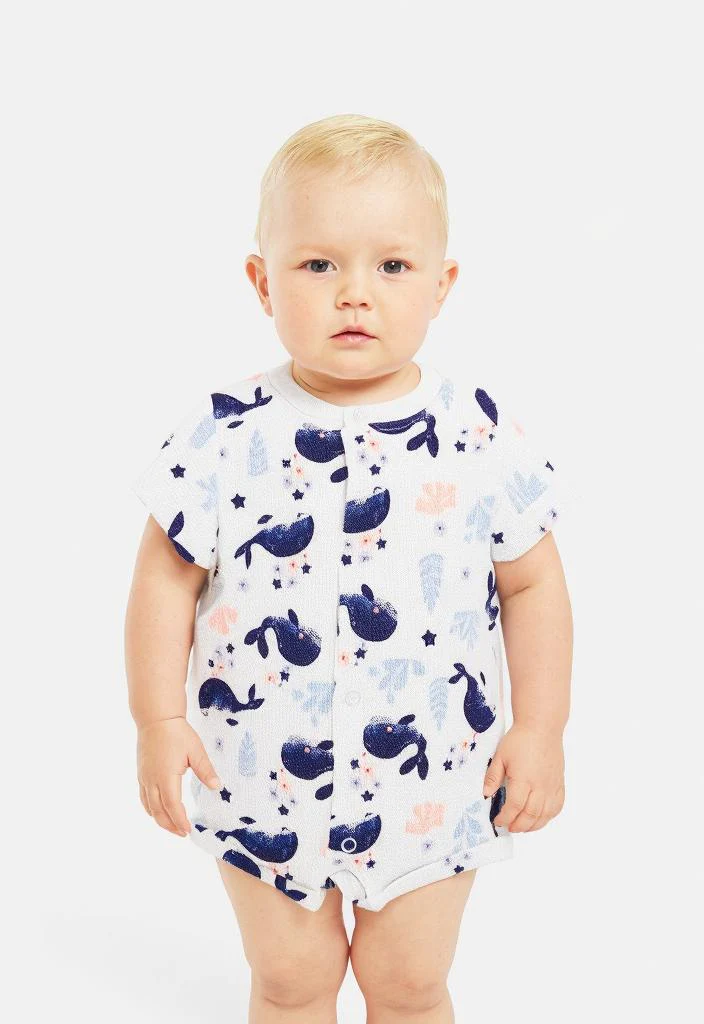 Infant and Toddler Baby Short Sleeve Cotton Bodysuit - Image 2