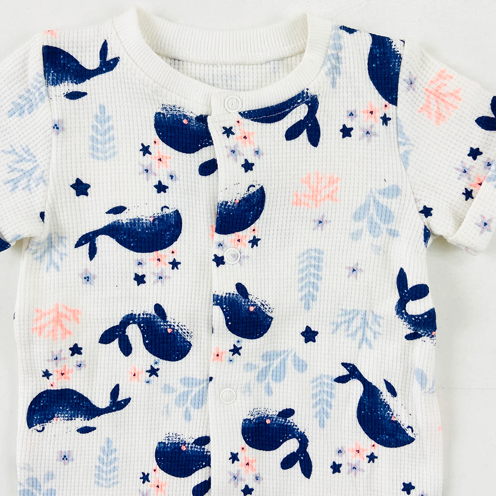 Infant and Toddler Baby Short Sleeve Cotton Bodysuit - Image 5