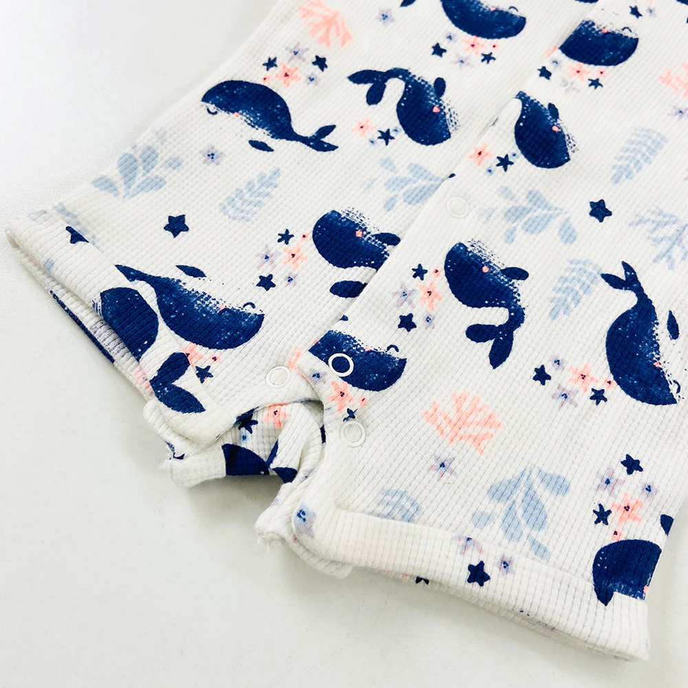 Infant and Toddler Baby Short Sleeve Cotton Bodysuit - Image 6