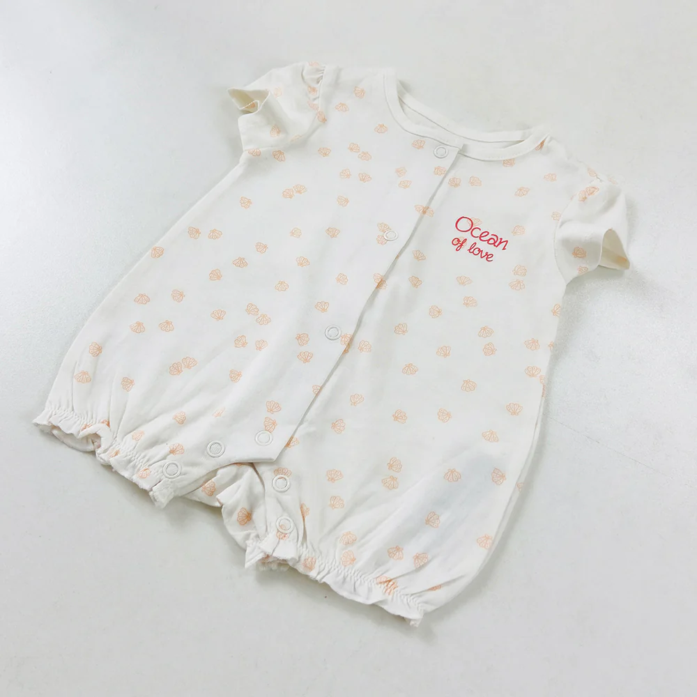 Infant and Toddler Baby Short Sleeve Cotton Bodysuit - Image 4