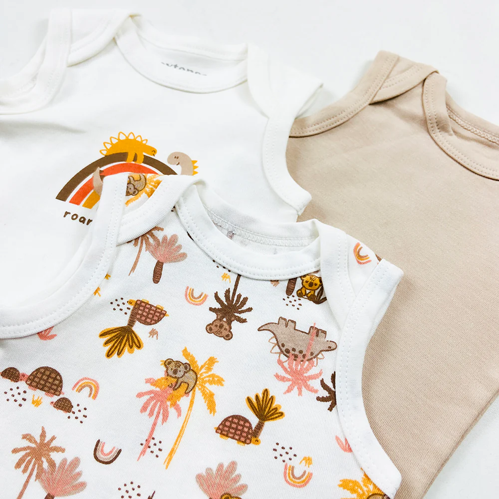 Infant and Toddler Baby Sleeveless Cotton Romper Bodysuit - Image 2