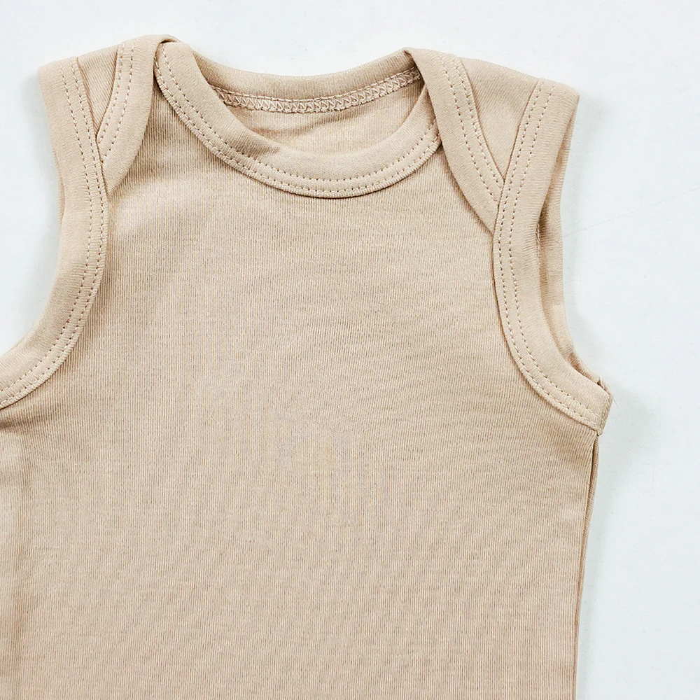 Infant and Toddler Baby Sleeveless Cotton Romper Bodysuit - Image 23