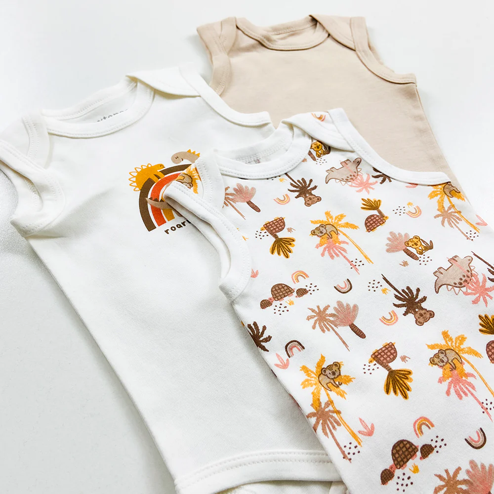 Infant and Toddler Baby Sleeveless Cotton Romper Bodysuit - Image 4